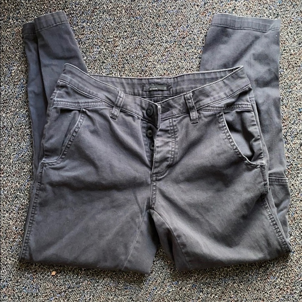 Prana ankle pants gray 2